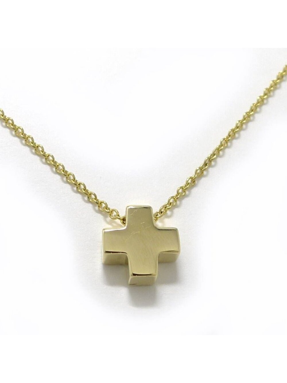 Tiffany & Co Roman Cross Necklace Yellow Gold